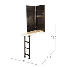 Cargar imagen en el visor de la galería, Mueble de Planchado Plegable Espejo (Compacto)
